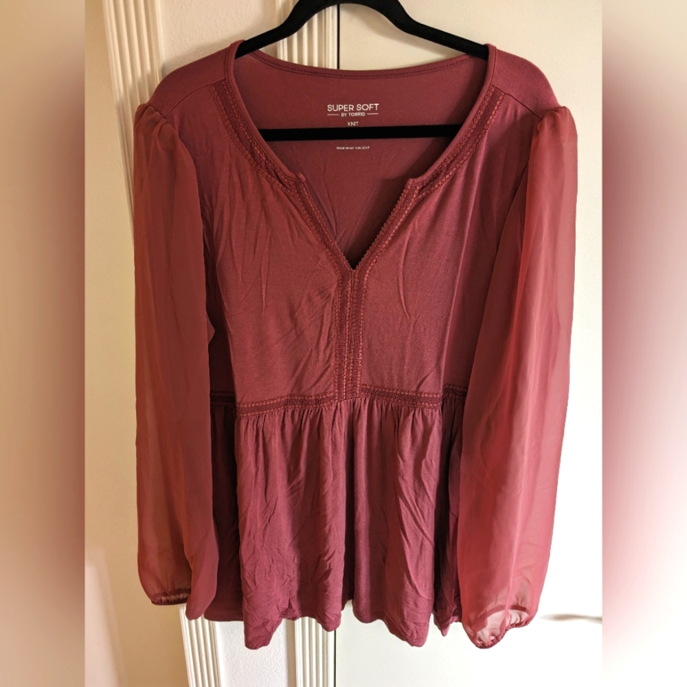 Super soft knit blouse